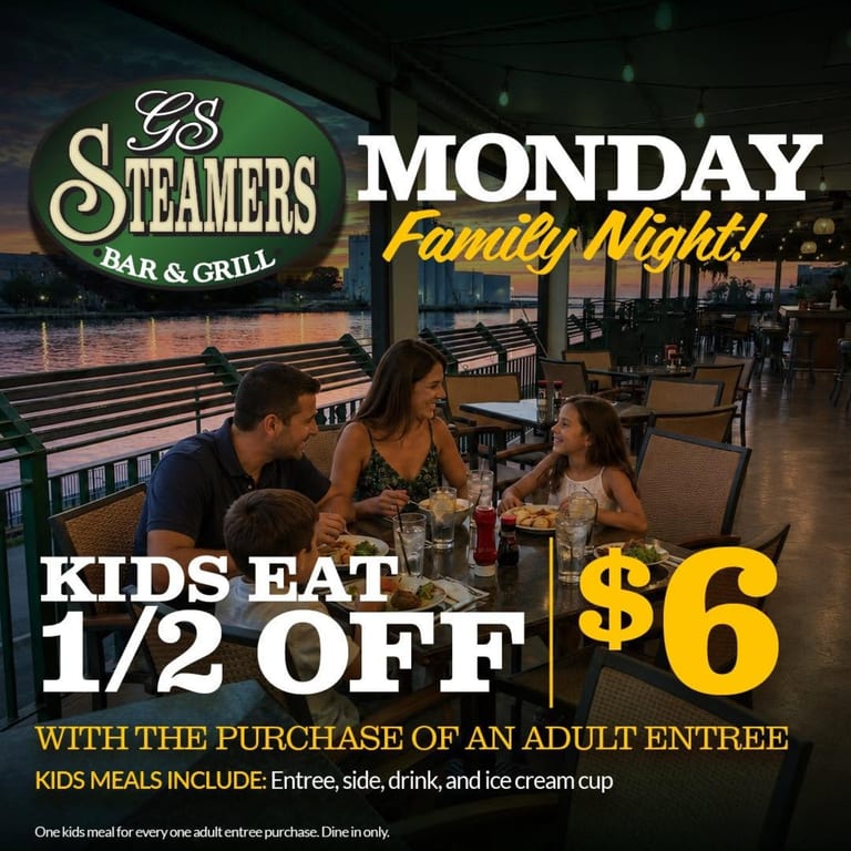 Monday is FAMILY NIGHT!
